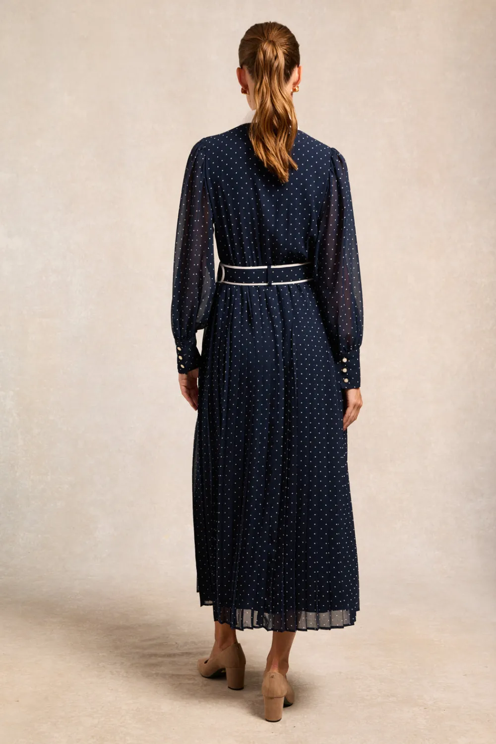 Women Holland Cooper Dresses>Annabel Pleated Maxi Dress