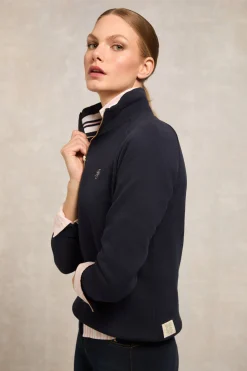 Women Holland Cooper Sweatshirts>Burford Quarter Zip Neck Sweat
