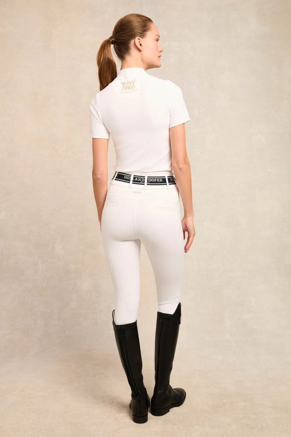 Holland Cooper Base Layers>Burghley Short Sleeve Base Layer