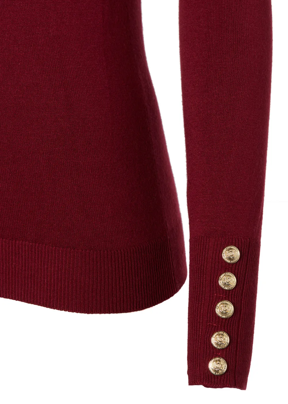 Women Holland Cooper Knitwear>Buttoned Knit Crew Neck