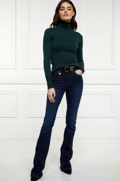 Women Holland Cooper Knitwear>Buttoned Knit Roll Neck