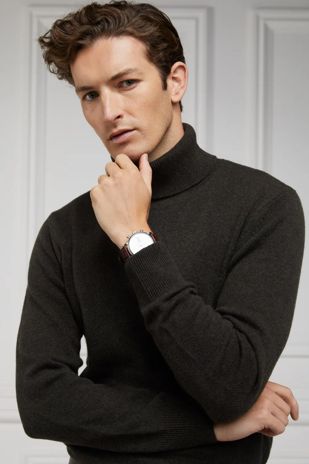 Holland Cooper Knitwear>Byron Roll Neck Knit