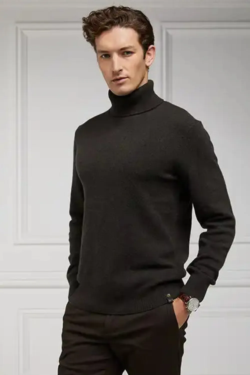 Holland Cooper Knitwear>Byron Roll Neck Knit