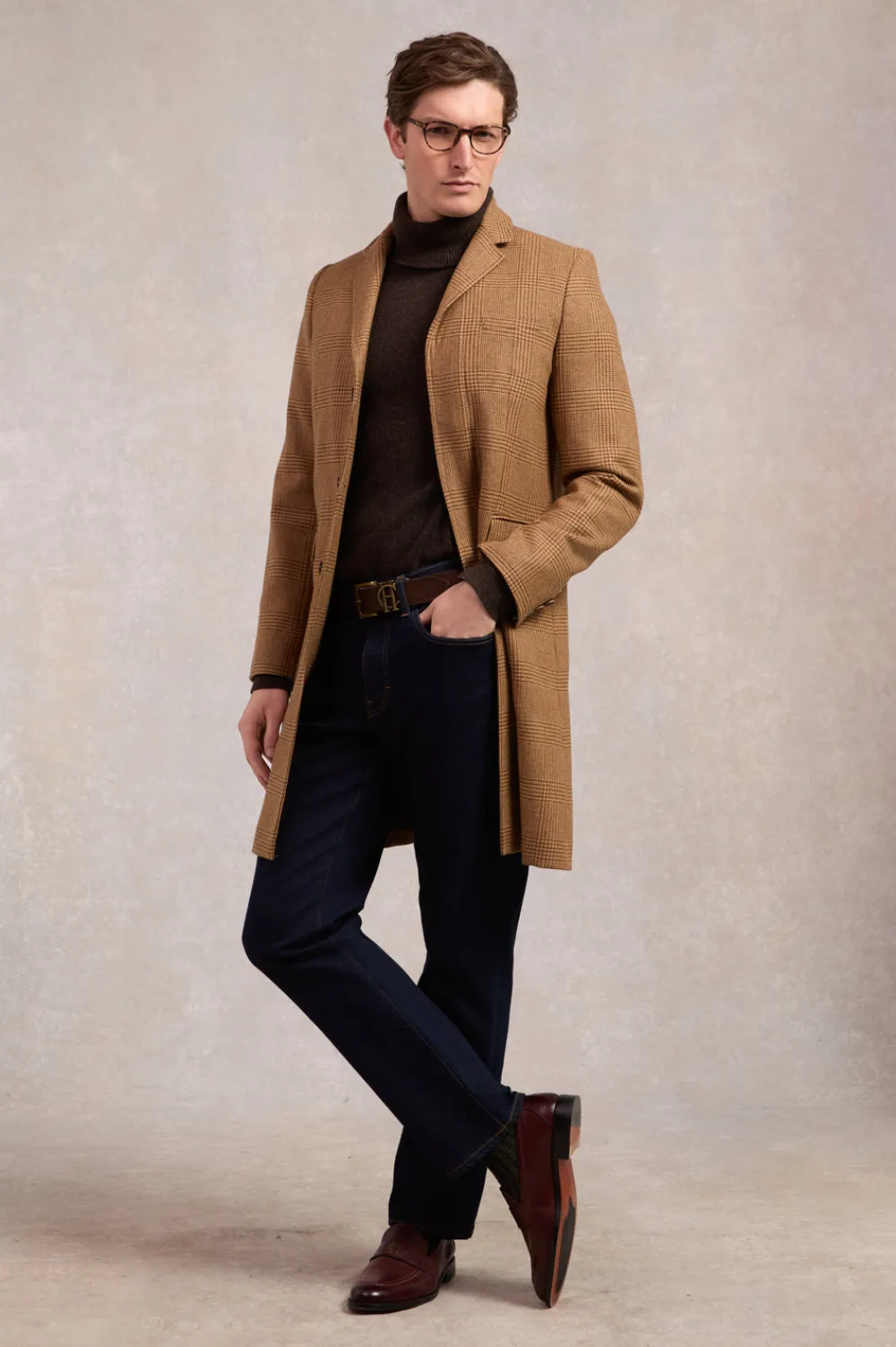 Holland Cooper Knitwear>Byron Roll Neck Knit