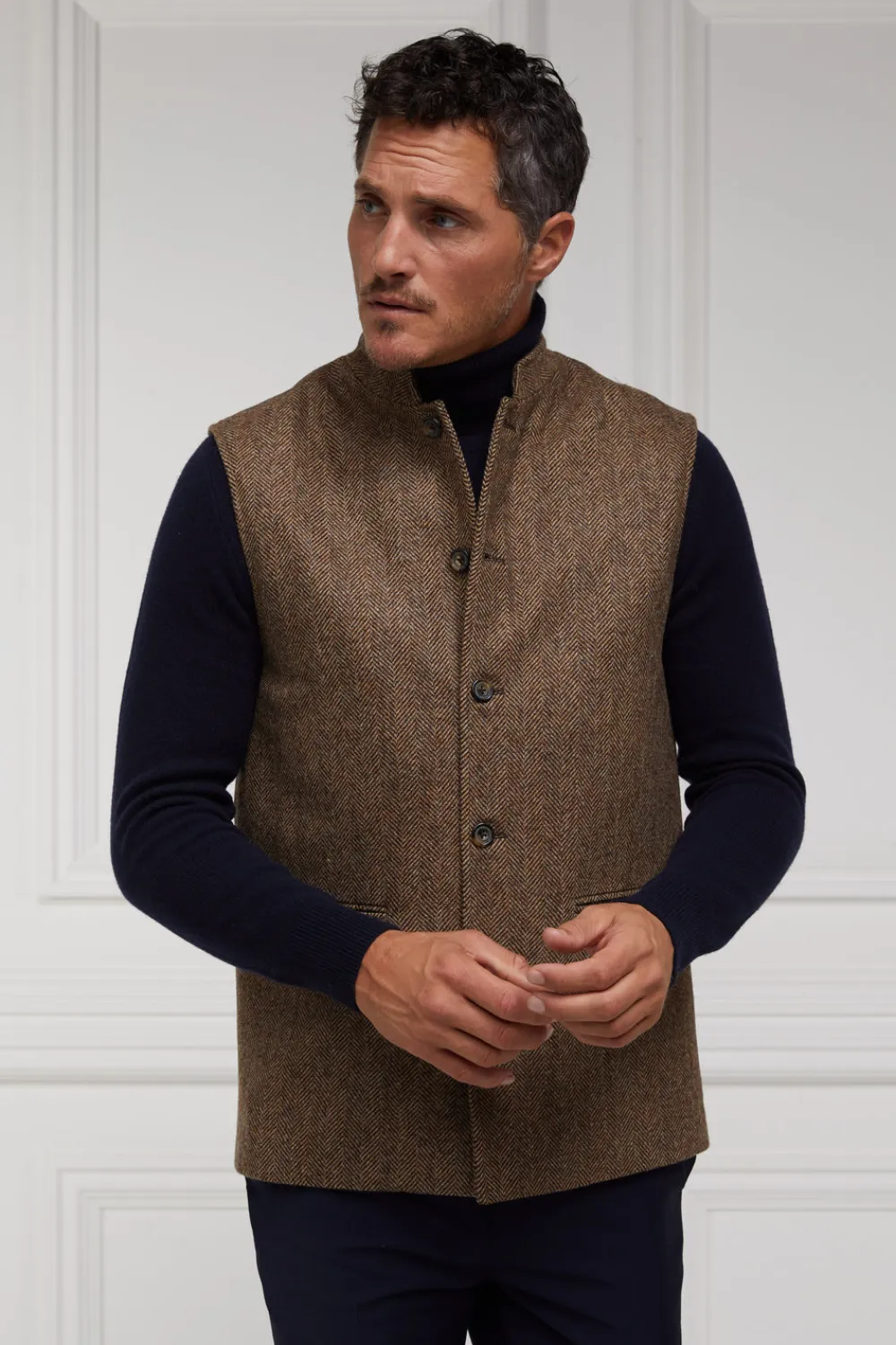 Holland Cooper Knitwear>Byron Roll Neck Knit