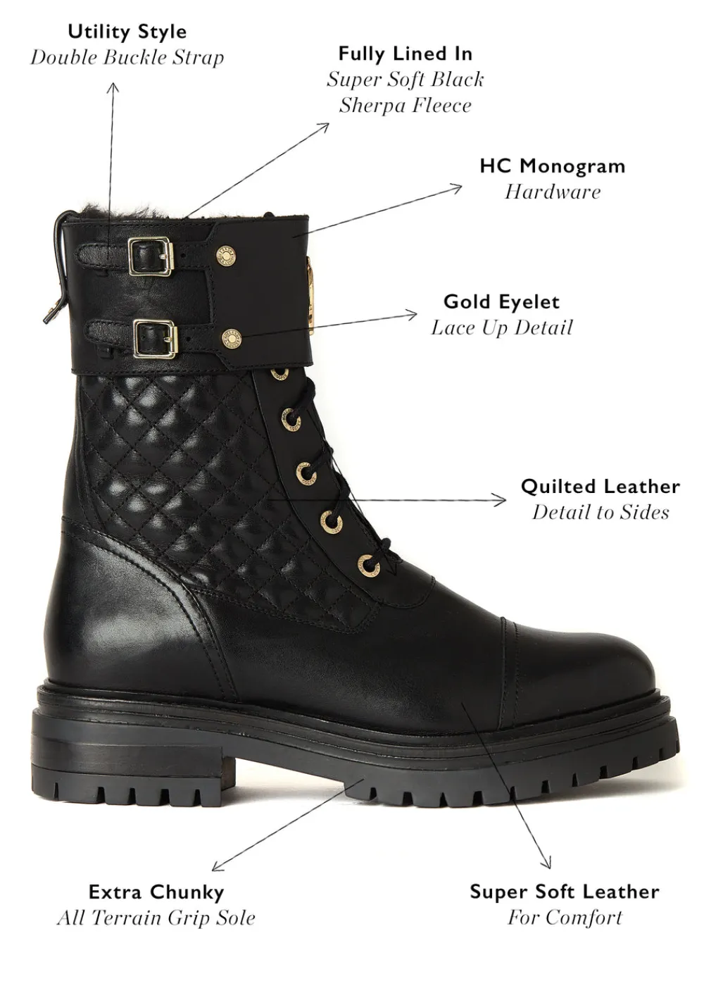 Women Holland Cooper Boots>Camden Biker Boot