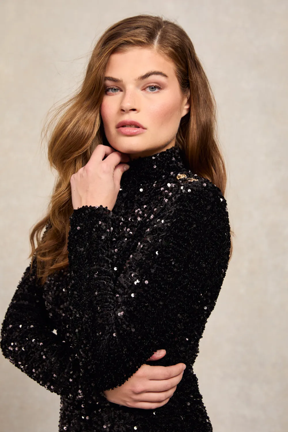 Women Holland Cooper Dresses>Cara Sequin Maxi Dress