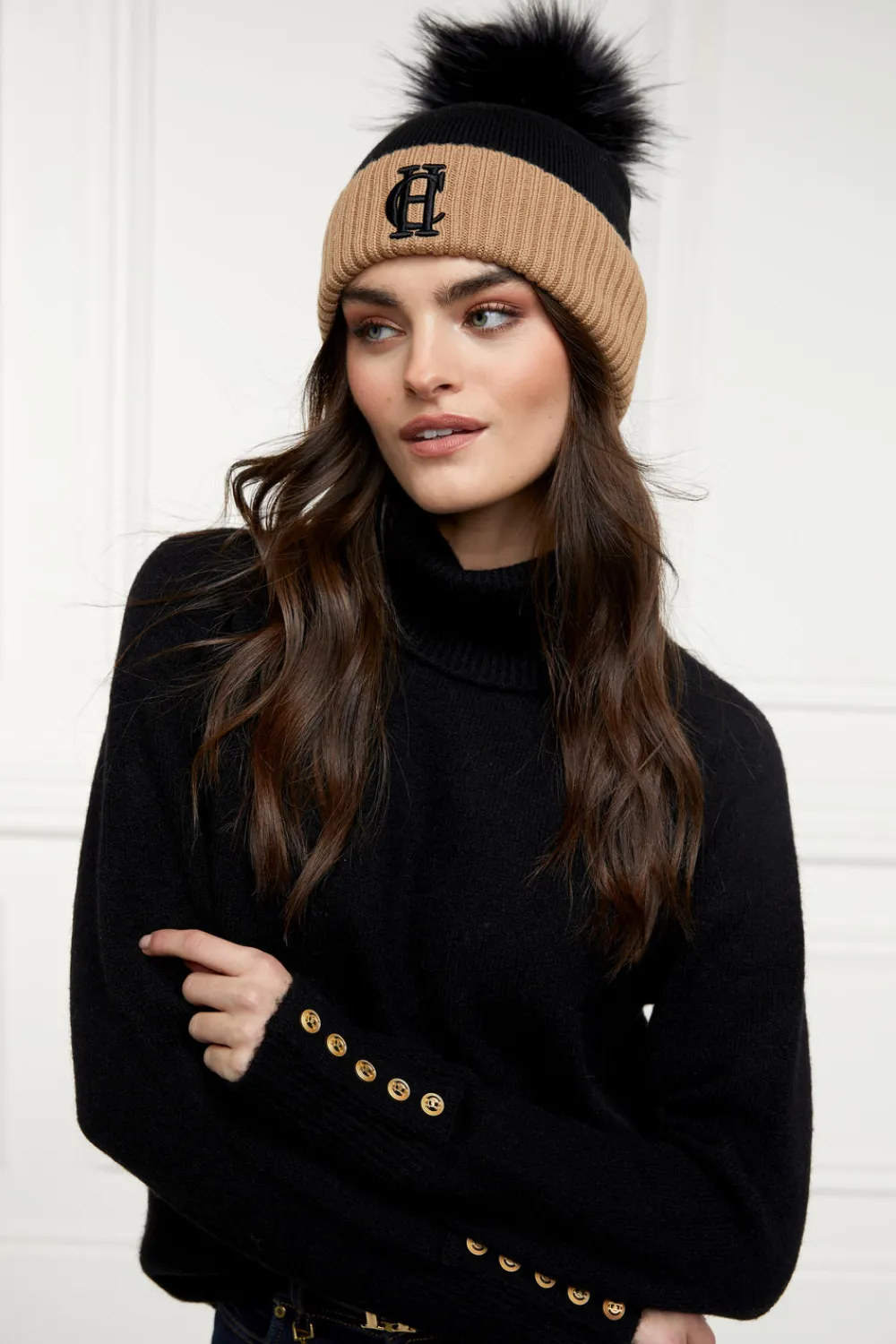 Women Holland Cooper Headwear|Hats & Headbands>Chelsea Merino Bobble Hat