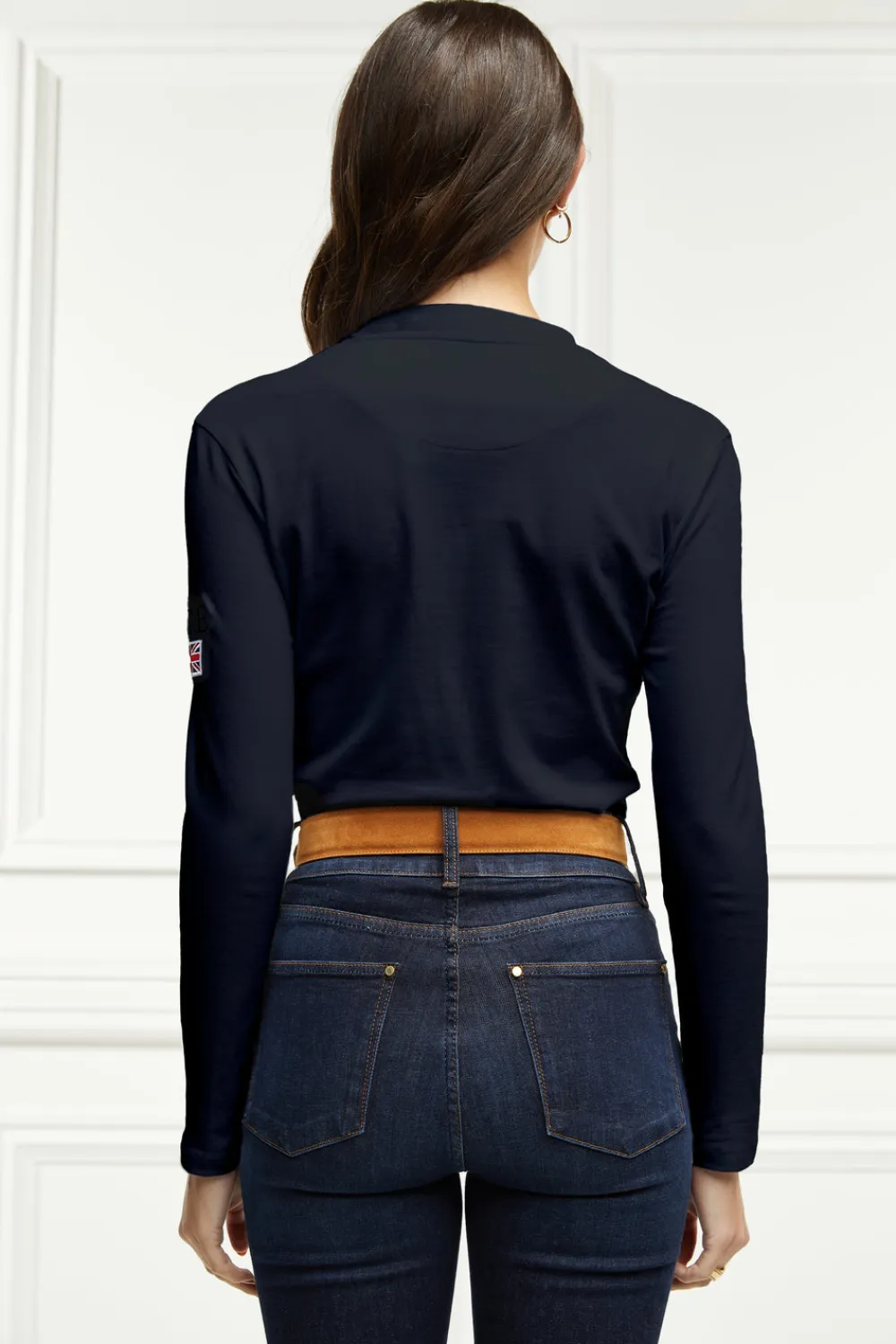Women Holland Cooper Polo Shirts & Tees|Polo Shirts>Classic Long Sleeve Polo Shirt