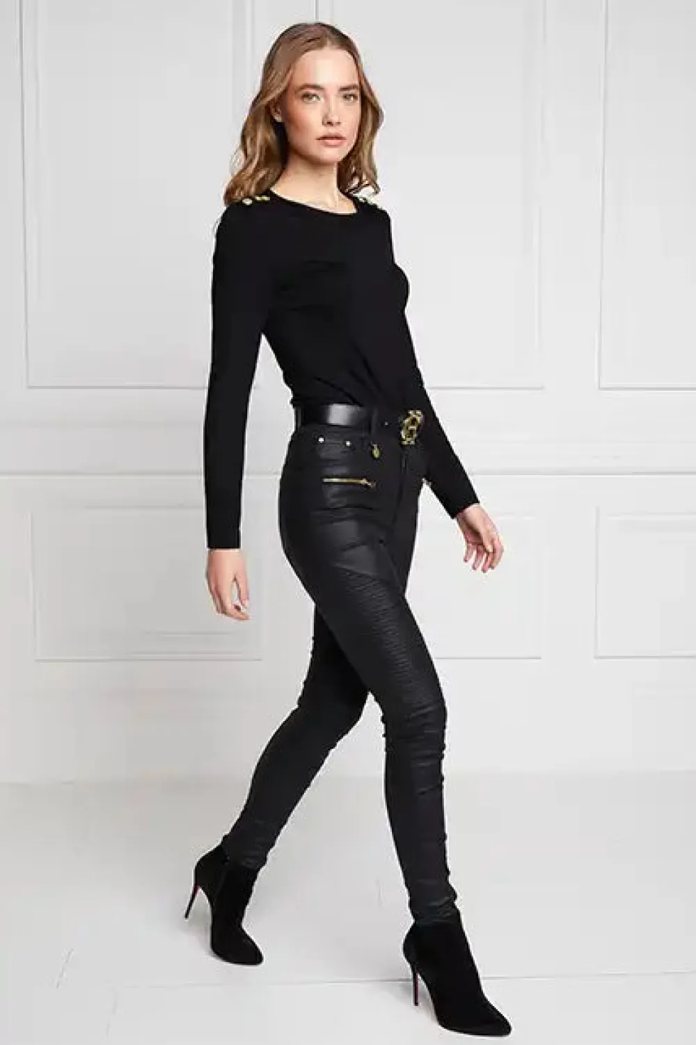 Women Holland Cooper Jeans>Coated Biker Jean