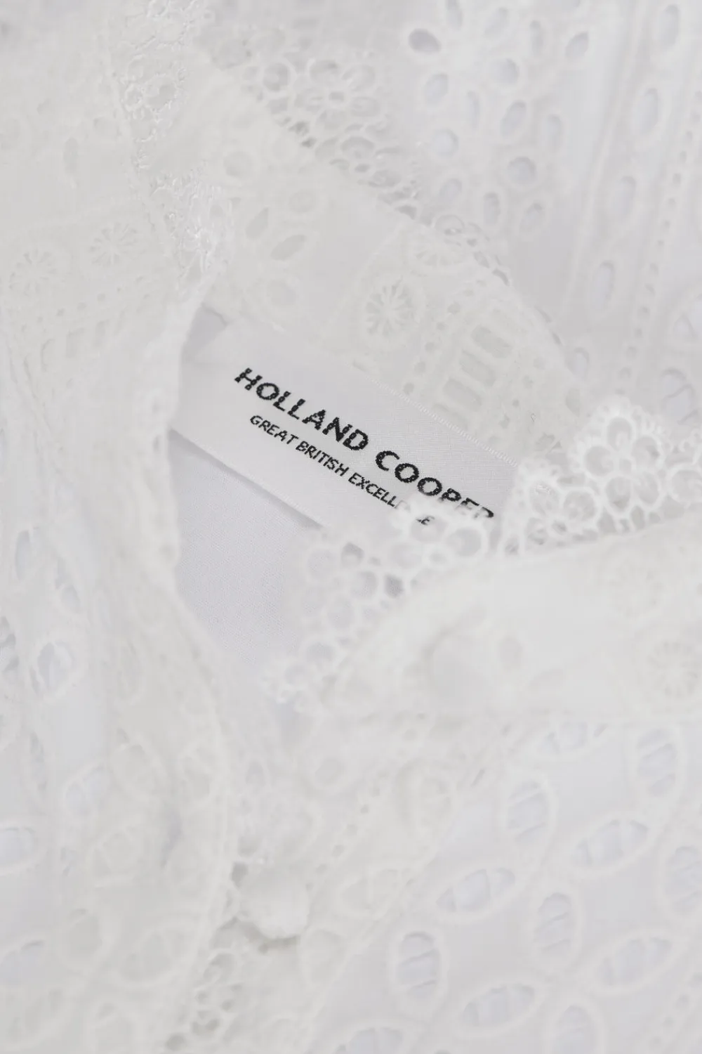 Women Holland Cooper Dresses>Collarless Broderie Mini Dress