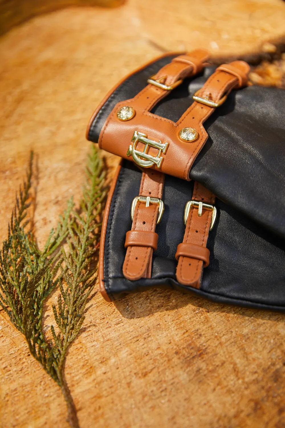 Women Holland Cooper Gloves|Gloves>Contrast Leather Gloves