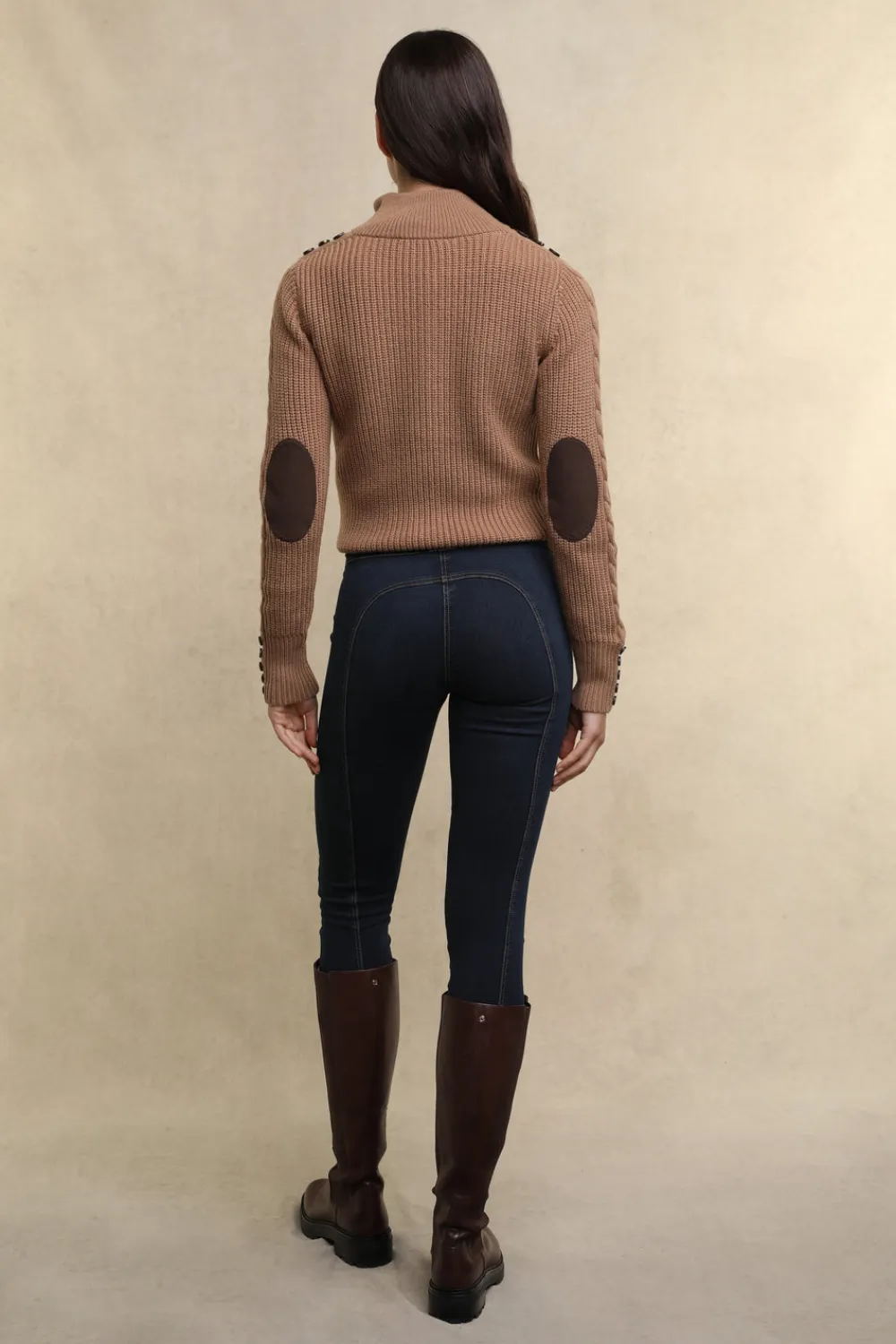 Women Holland Cooper Knitwear>Country Cable Quarter Zip Knit