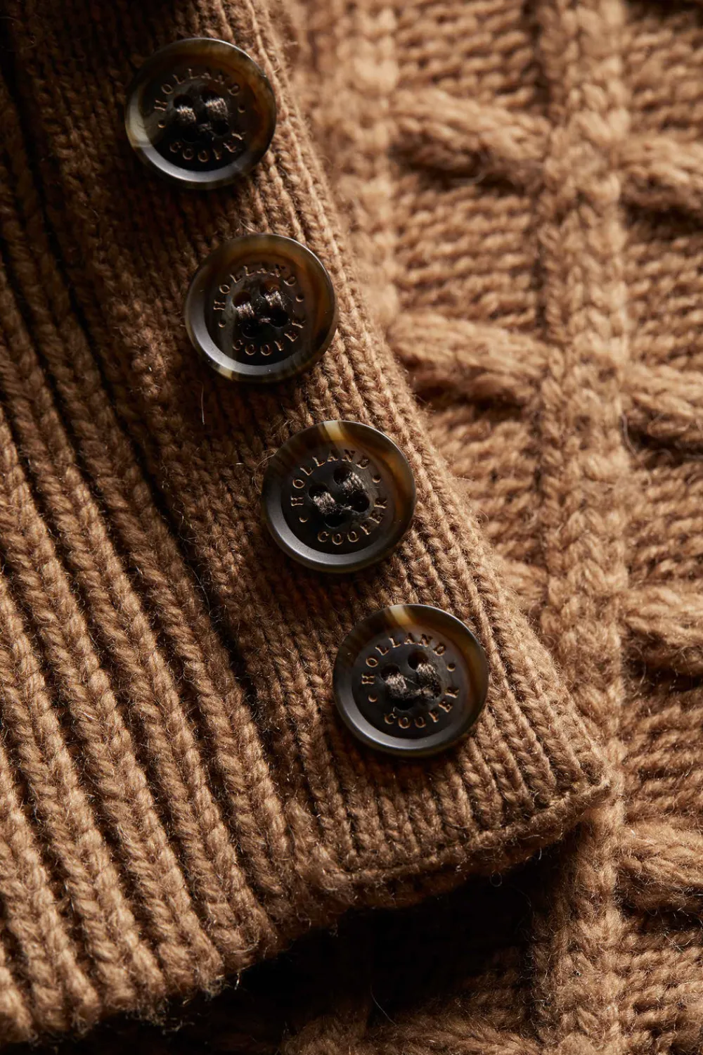 Women Holland Cooper Knitwear>Country Cable Quarter Zip Knit