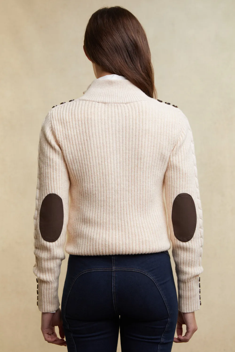 Women Holland Cooper Knitwear>Country Cable Quarter Zip Knit