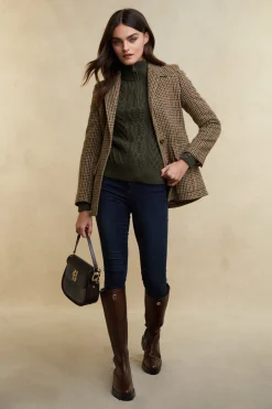 Women Holland Cooper Knitwear>Country Cable Quarter Zip Knit