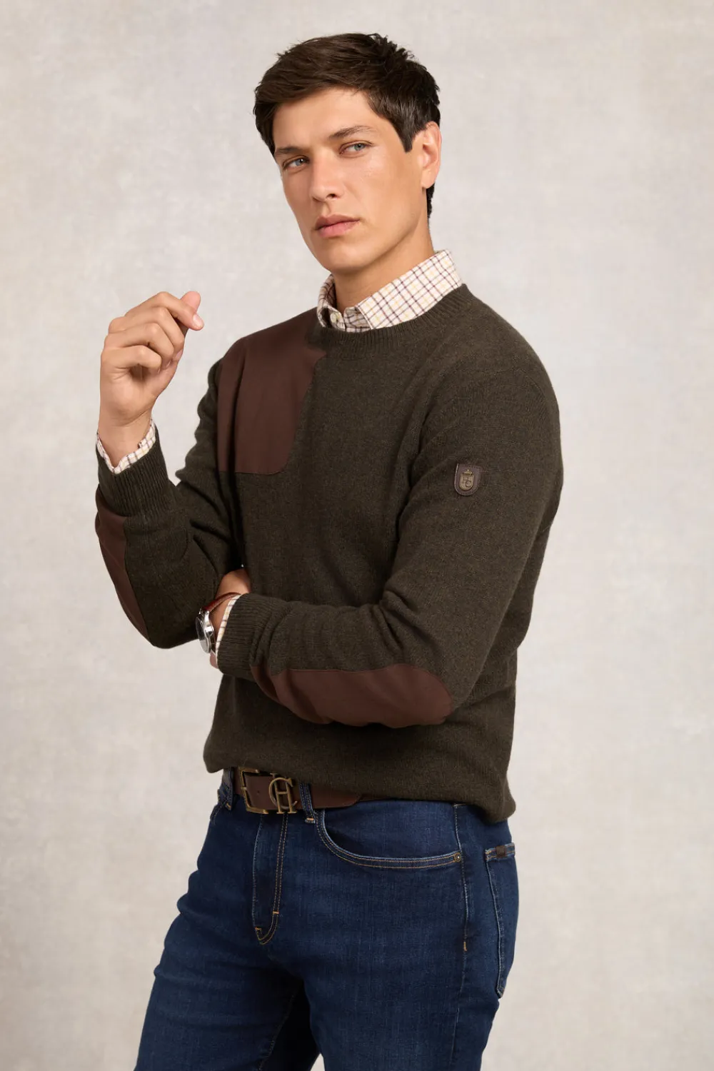 Holland Cooper Knitwear>Country Crew Neck Knit