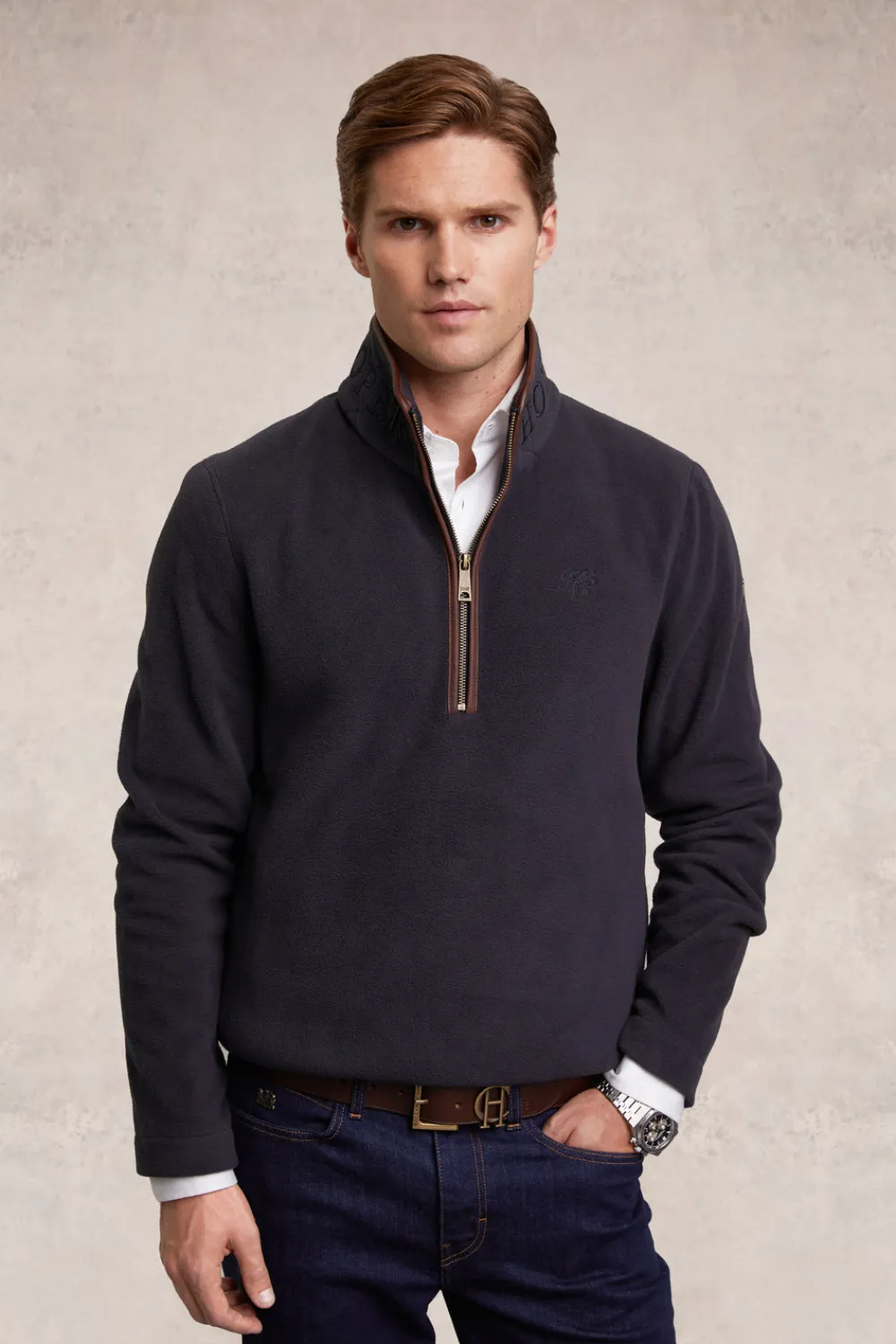 Holland Cooper Fleeces>Country Fleece Quarter Zip