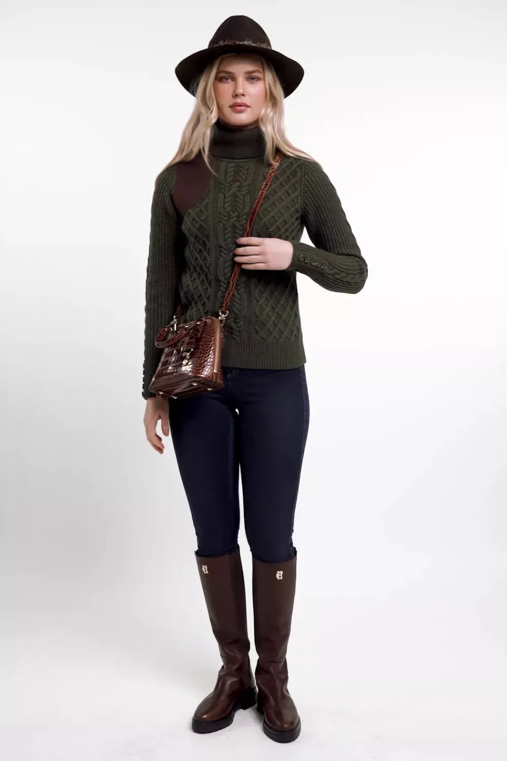Women Holland Cooper Knitwear>Country Roll Neck Knit