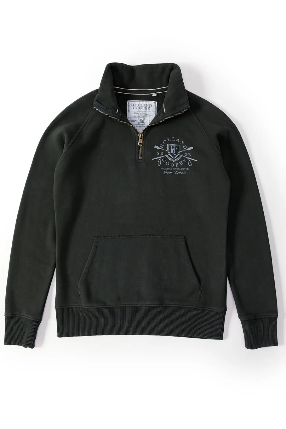 Women Holland Cooper Hoodies & Sweatshirts|Sweatshirts>Crest Zip Henley