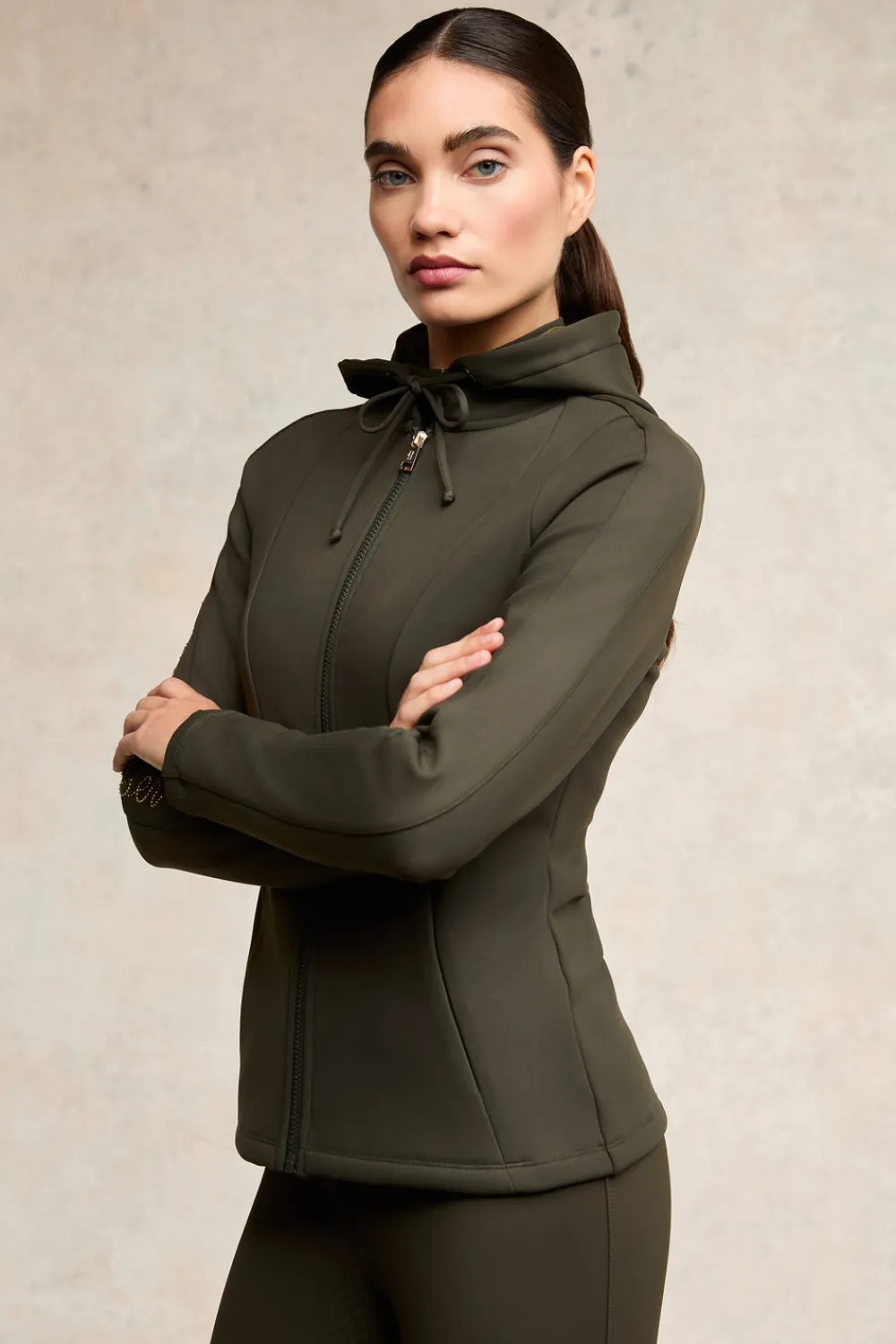 Holland Cooper Jackets>Crystal Zip Hoodie