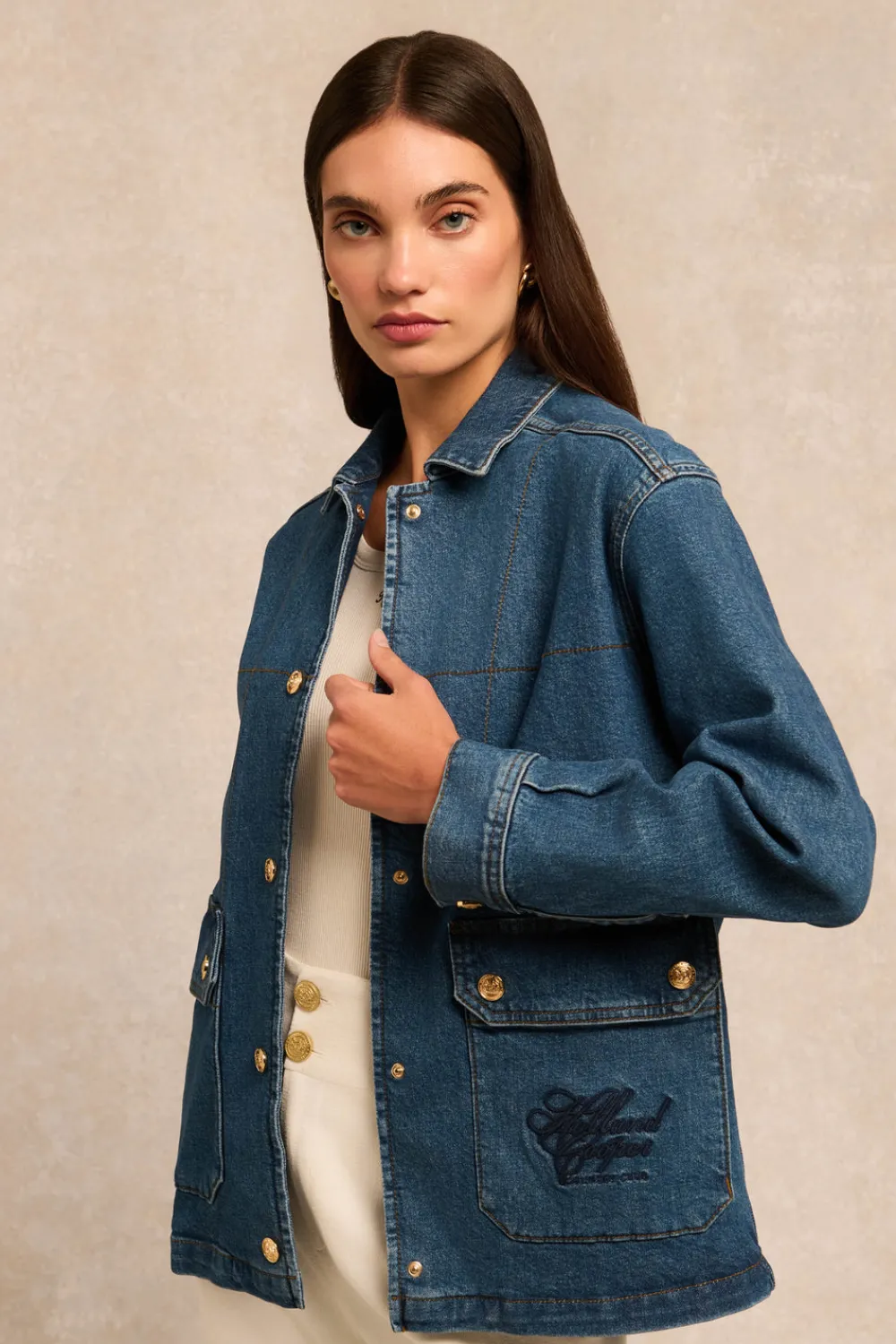 Women Holland Cooper Jackets>Denim Chore Jacket