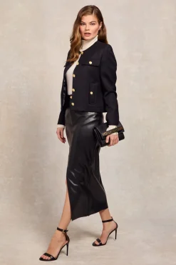 Women Holland Cooper Skirts>Faux Leather Maxi Skirt