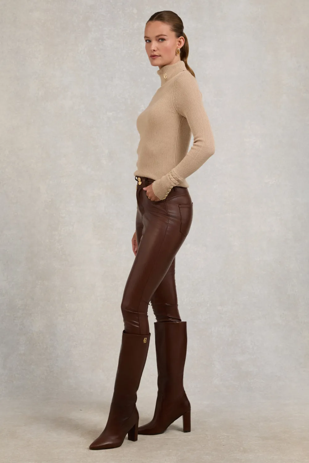 Women Holland Cooper Jeans>Faux Leather Skinny Jean