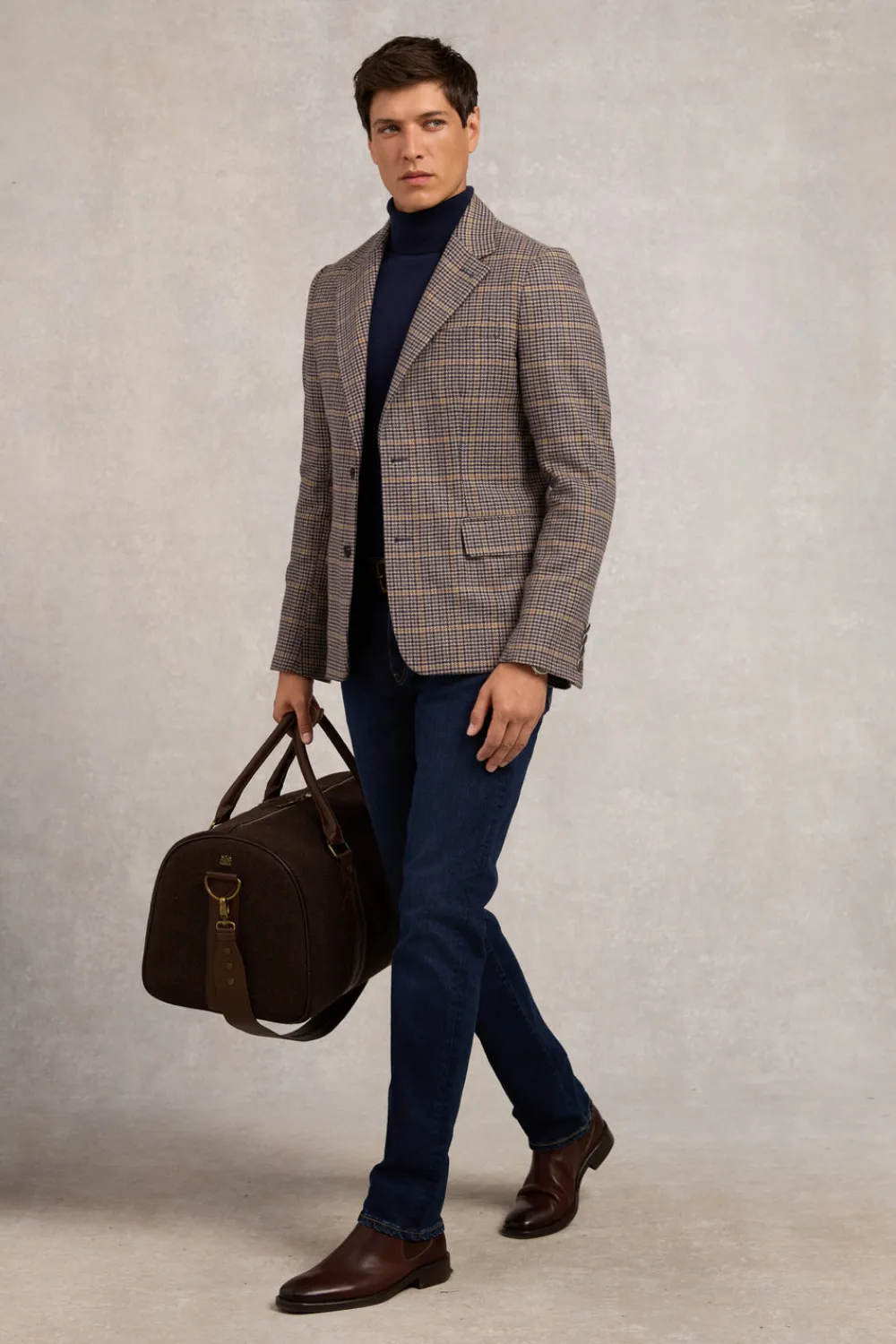 Holland Cooper Knitwear>Fine Roll Neck Knit