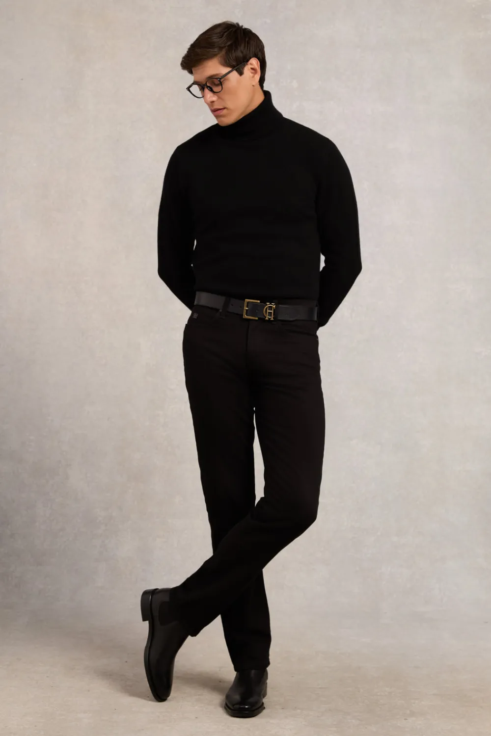 Holland Cooper Knitwear>Fine Roll Neck Knit
