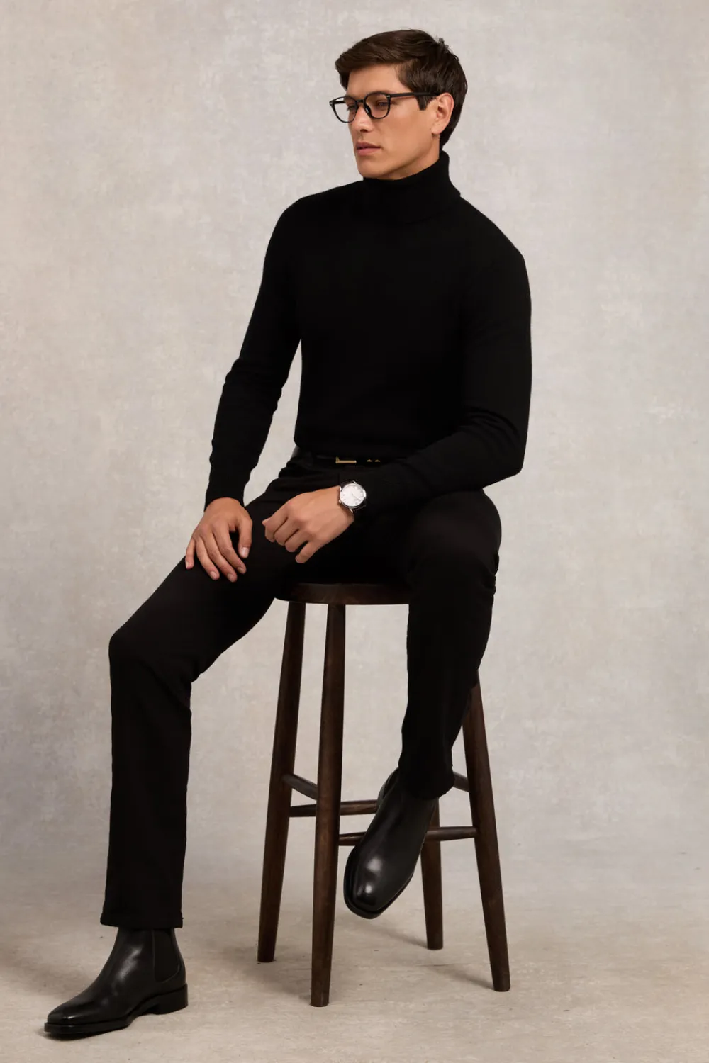 Holland Cooper Knitwear>Fine Roll Neck Knit