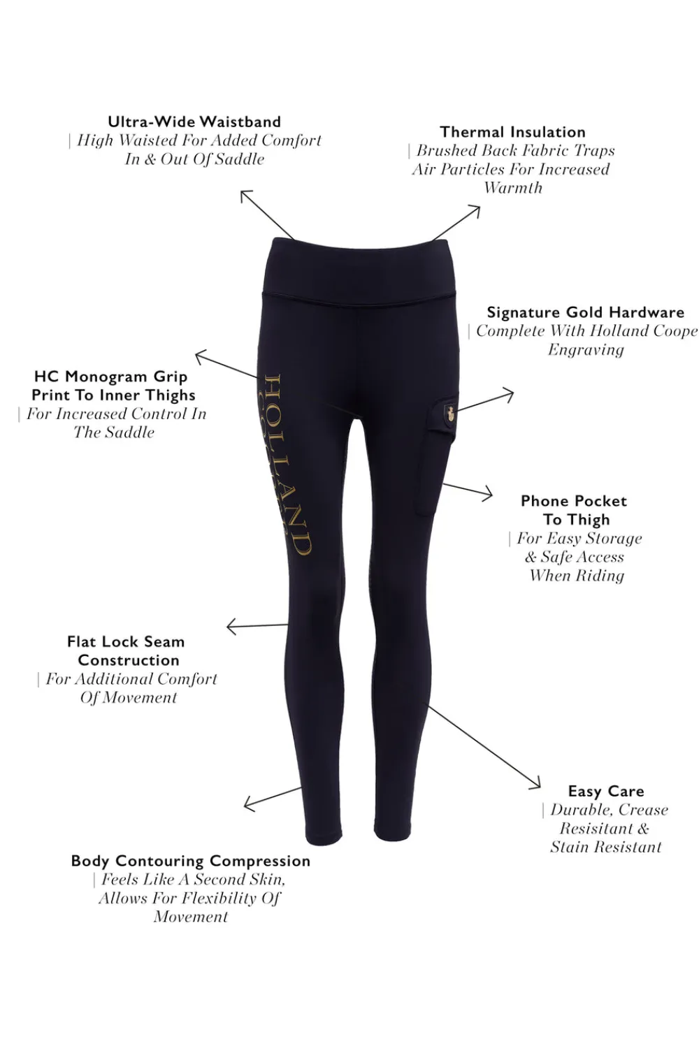 Holland Cooper Leggings>Halcot Thermal Legging