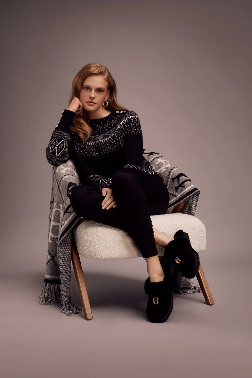 Women Holland Cooper Shearling|Slippers>HC Shearling Slipper