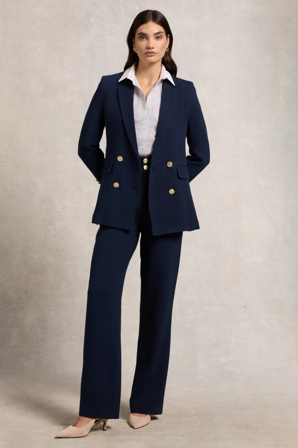 Women Holland Cooper Trousers|Tailoring>High Waisted Straight Trouser