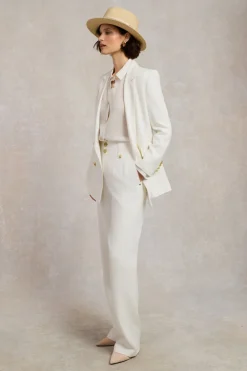 Women Holland Cooper Trousers|Tailoring>High Waisted Straight Trouser