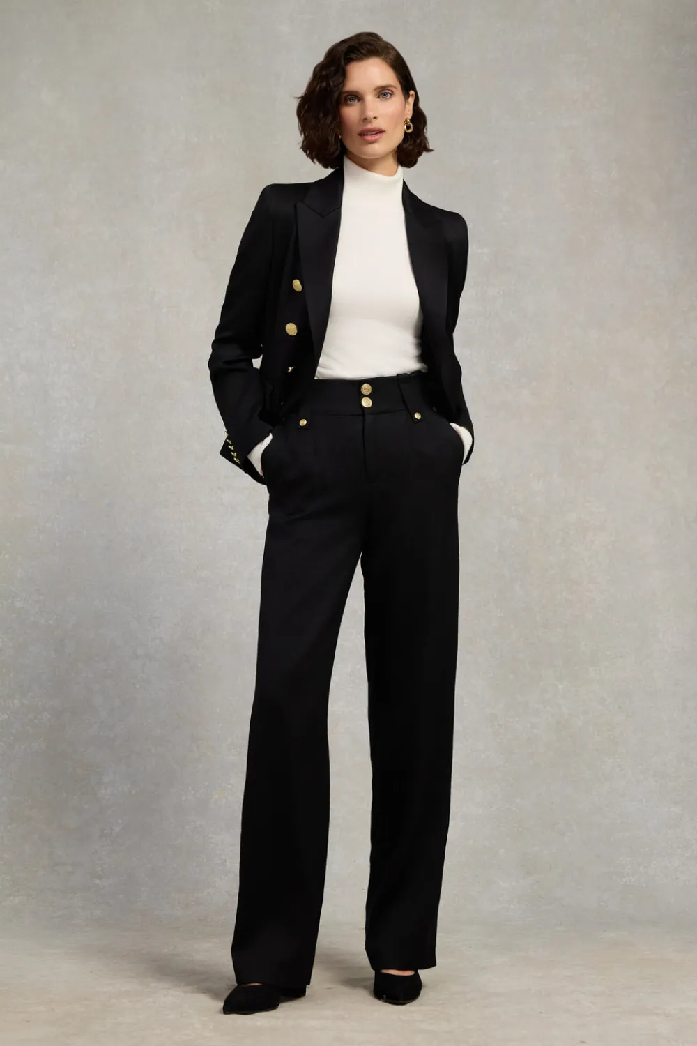 Women Holland Cooper Trousers|Tailoring>High Waisted Straight Trouser