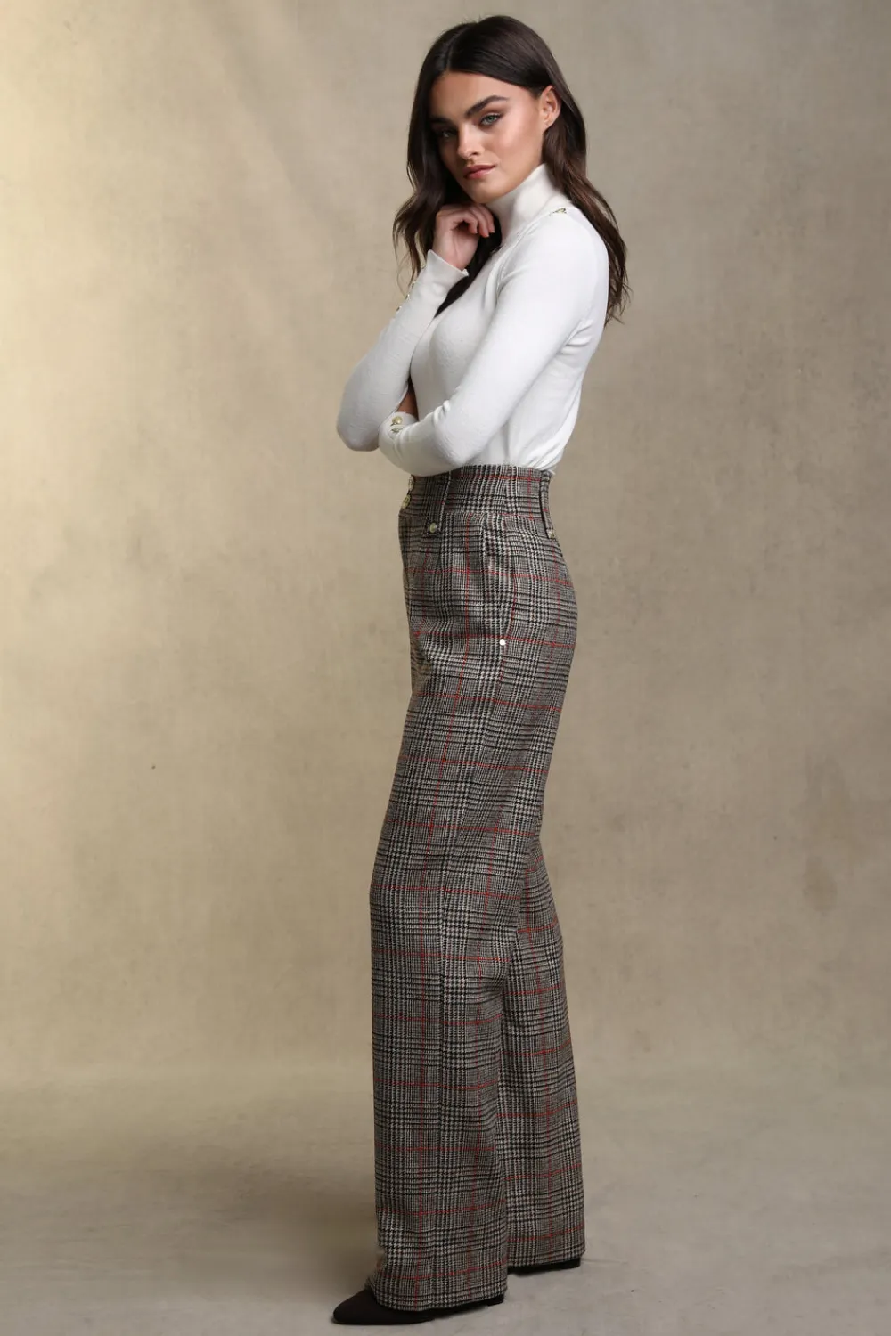 Women Holland Cooper Trousers|Tailoring>High Waisted Straight Trouser