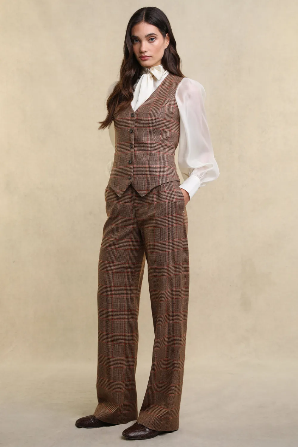 Women Holland Cooper Trousers|Tailoring>High Waisted Straight Trouser