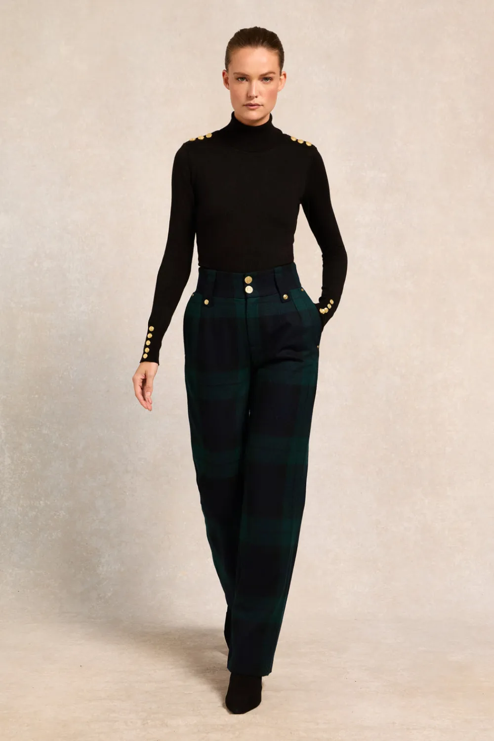 Women Holland Cooper Tailoring|Trousers>High Waisted Straight Trouser