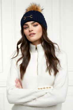 Women Holland Cooper Headwear|Hats & Headbands>Horsebit Bobble Hat