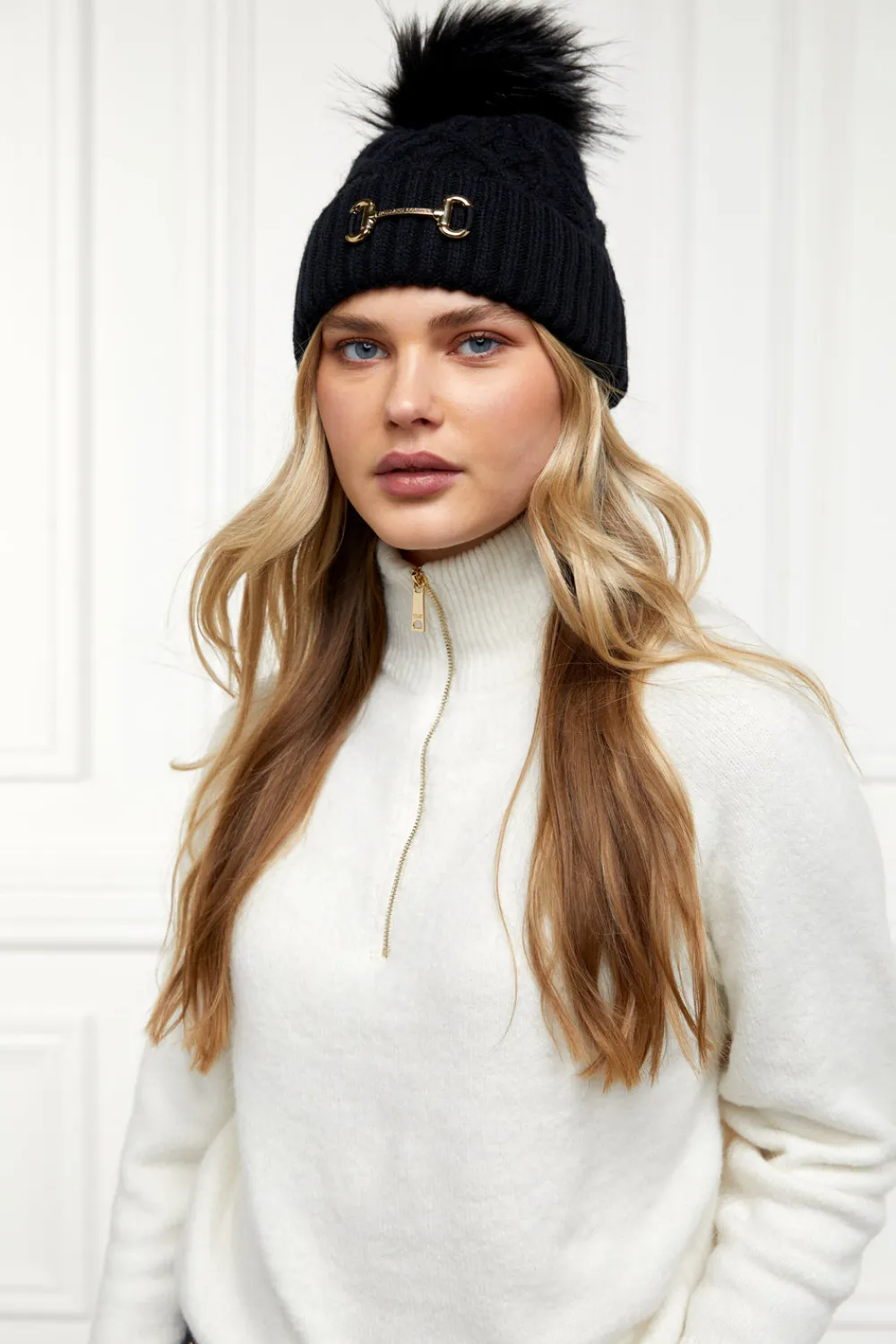 Women Holland Cooper Headwear|Hats & Headbands>Horsebit Bobble Hat