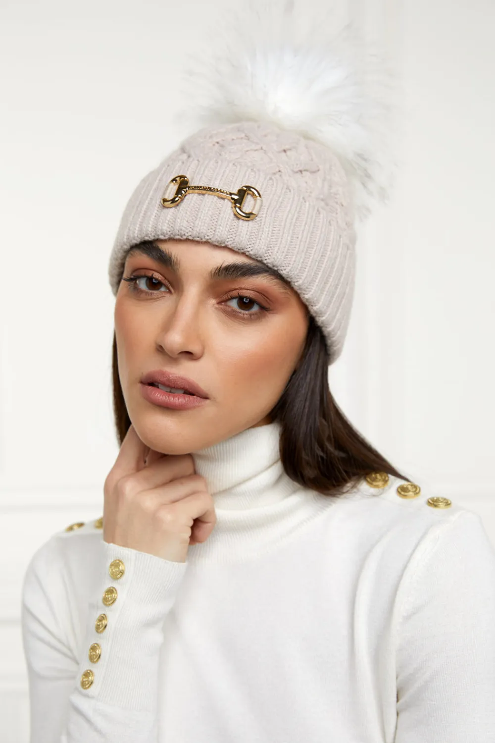 Women Holland Cooper Headwear|Hats & Headbands>Horsebit Bobble Hat