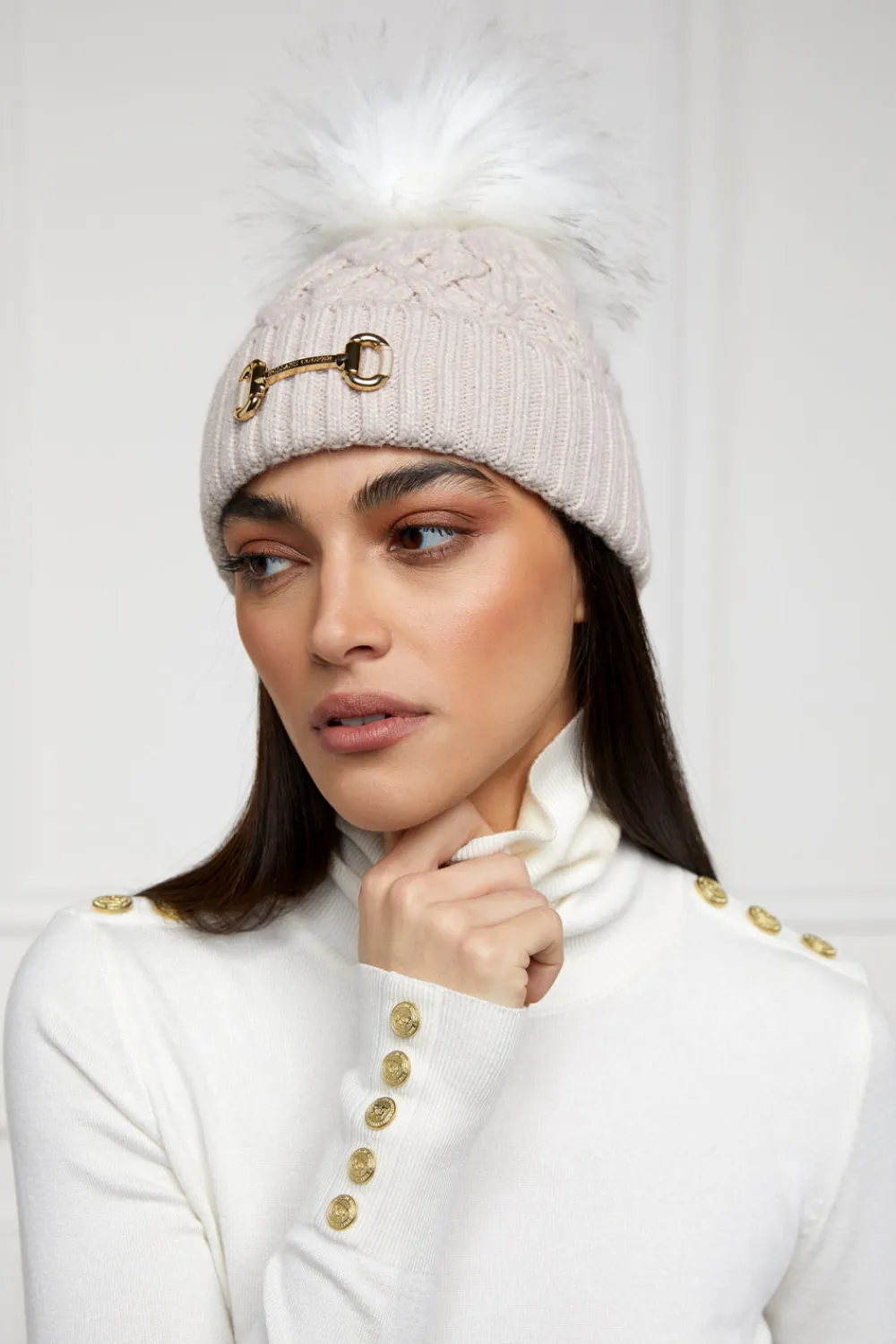 Women Holland Cooper Headwear|Hats & Headbands>Horsebit Bobble Hat