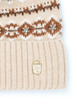 Women Holland Cooper Headwear|Hats & Headbands>Jennifer Fairisle Bobble Hat