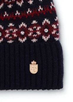Women Holland Cooper Headwear|Hats & Headbands>Jennifer Fairisle Bobble Hat