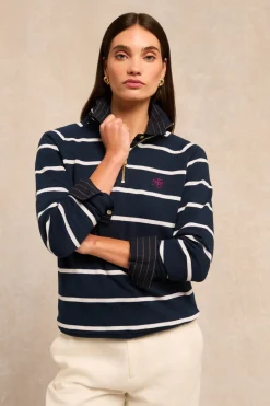 Women Holland Cooper Sweatshirts>Kingham Quarter Zip Neck Sweat