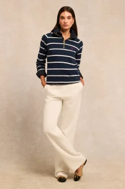 Women Holland Cooper Sweatshirts>Kingham Quarter Zip Neck Sweat
