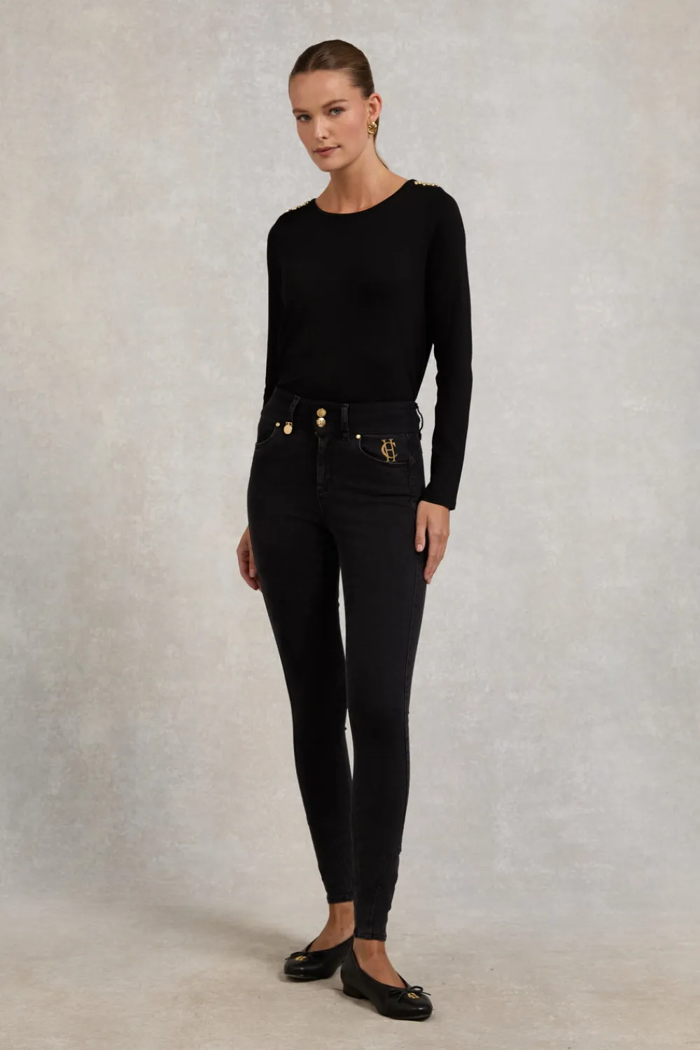 Women Holland Cooper Tees|Tops>Long Sleeve Crew Neck Tee