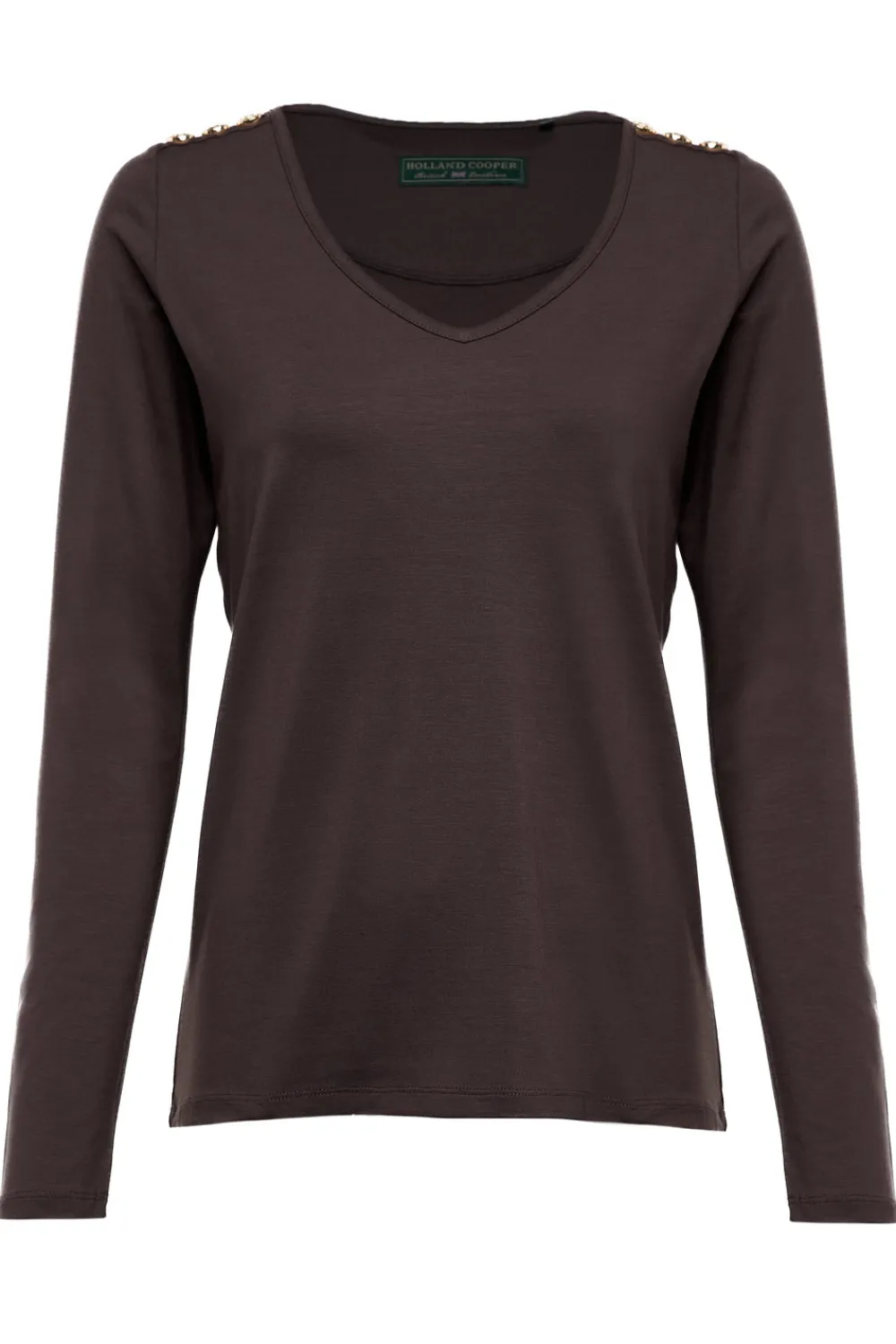 Women Holland Cooper Tees|Tops>Long Sleeve V-Neck Tee