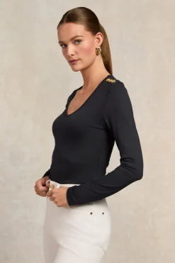 Women Holland Cooper Tees|Tops>Long Sleeve V-Neck Tee
